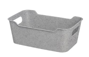 Корзинка универсальная Mango 4,1л 290х180х105мм  (гранит-серый)